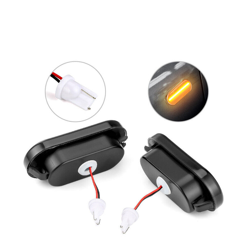 2Pcs Dynamic LED Side Marker Light Turn Signal Lamp For VW Bora Golf 3 4 Passat