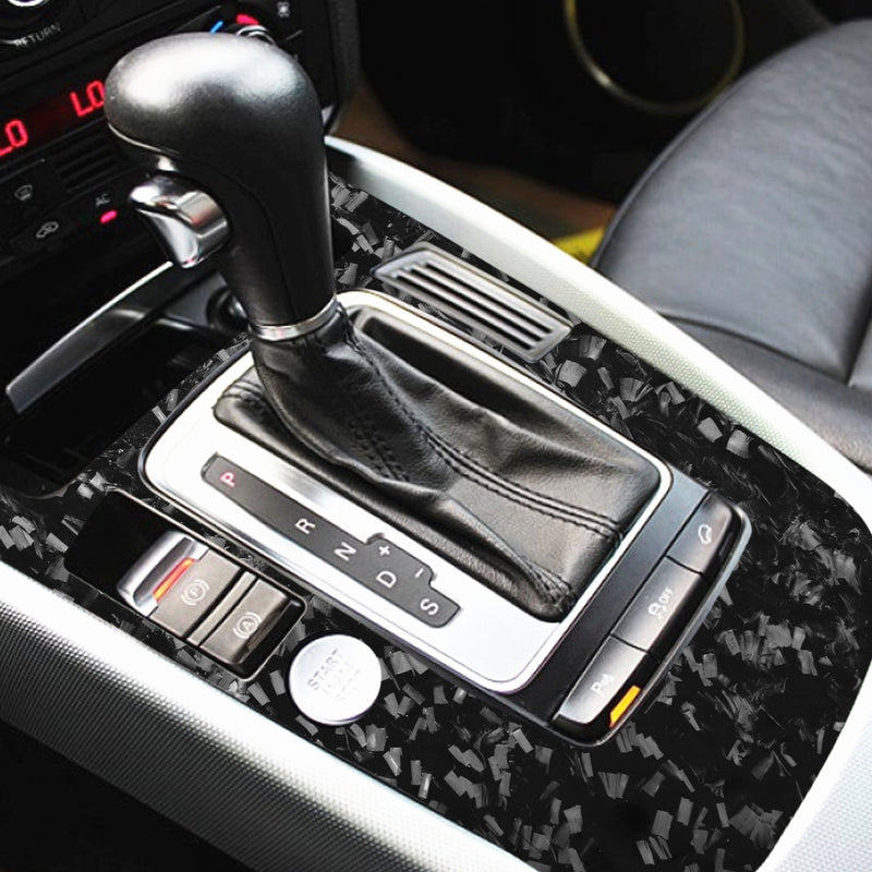 WXZOS Genuine Carbon Fiber Gear Shift Lever Panel Trim for Audi A5 S5 RS5 2009-2012