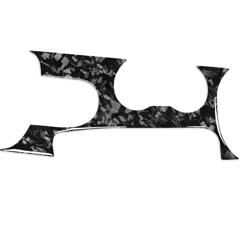 WXZOS Genuine Carbon Fiber Center Console Panel Trim for Ford Mustang 2015-2020