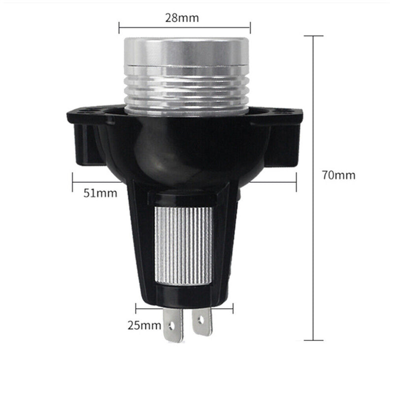 6W LED Halo Ring Marker Angel Eyes Light Bulb 2PCS For BMW 3' E90 E91 2005-08