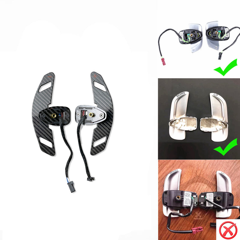 WXZOS Magnetic Carbon Fiber Gear Shifter Paddle for Mercedes R172 SLC-Class 2016-2020