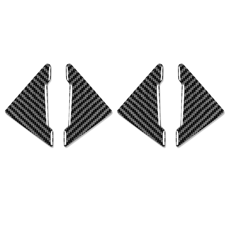 WXZOS Genuine Carbon Fiber Door Plate Anti-Collision Sticker for BMW F06 F12 2012-2018
