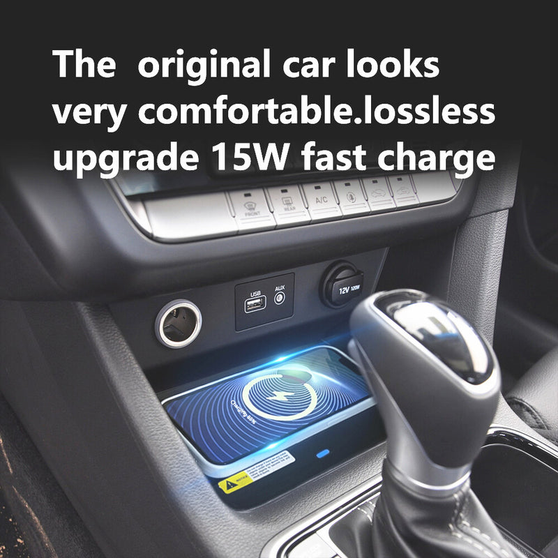 WXZOS Center Console Phone Wireless Fast Charging Pad for Hyundai Sonata 2018