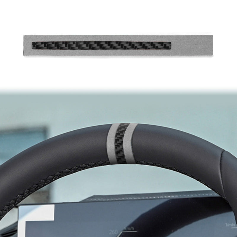 WXZOS Carbon Fiber Steering Wheel Centering Mark for BMW 7er E38 E65 E66 F02 F04 G12