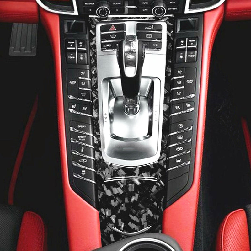 WXZOS Genuine Carbon Fiber Gear Shift Lever Trim for Porsche Panamera (970) 2010-2016