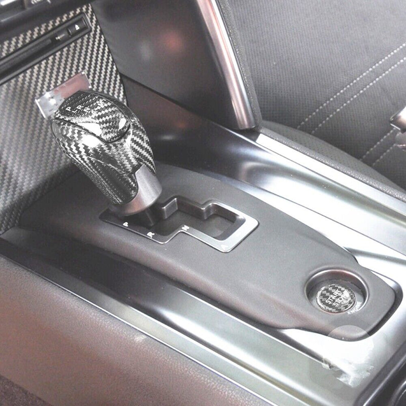 Genuine Carbon Fiber Gear Shift Knob Handle Cover Fit for Nissan GT-R 2008-2015
