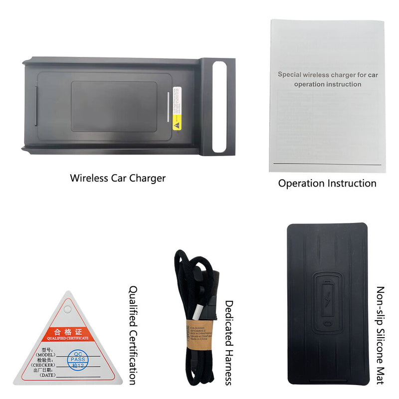 WXZOS Center Console Phone Wireless Fast Charging Pad for Volvo V60 2013-2018