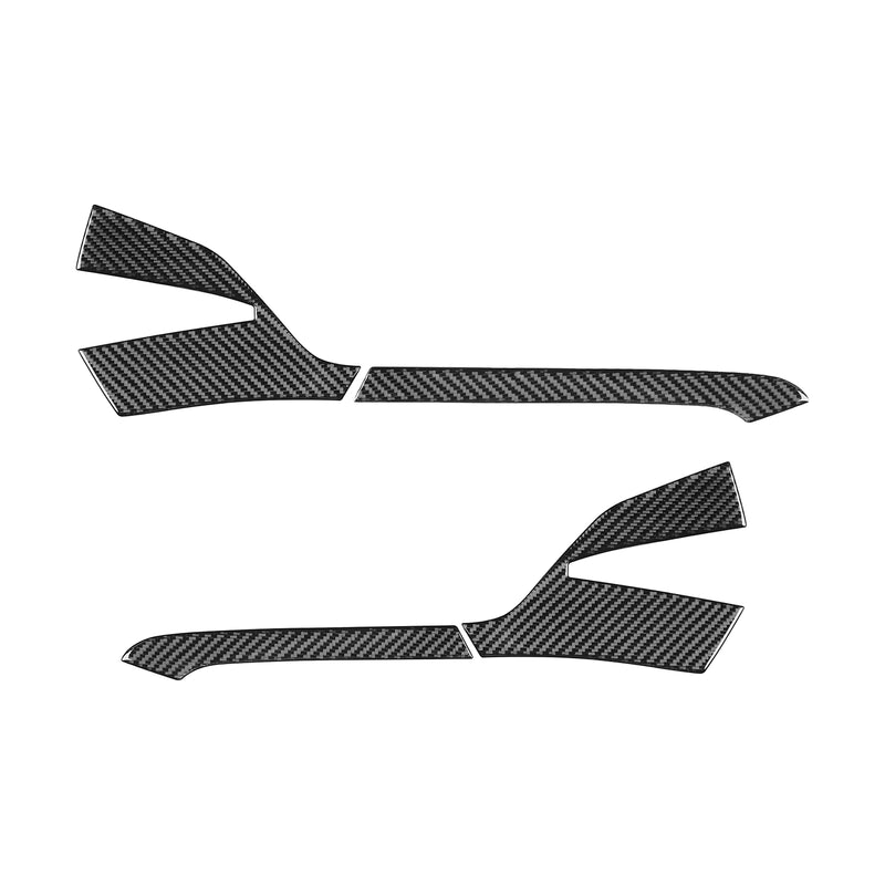 WXZOS Genuine Carbon Fiber Door Wing Mirror Trim for Chevrolet Corvette C8 2020-2024