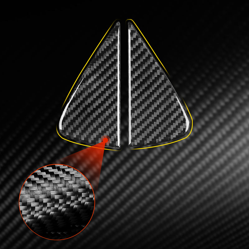 WXZOS Genuine Carbon Fiber Exterior Door C-Pillar Trim for Dodge Durango 2011-2019