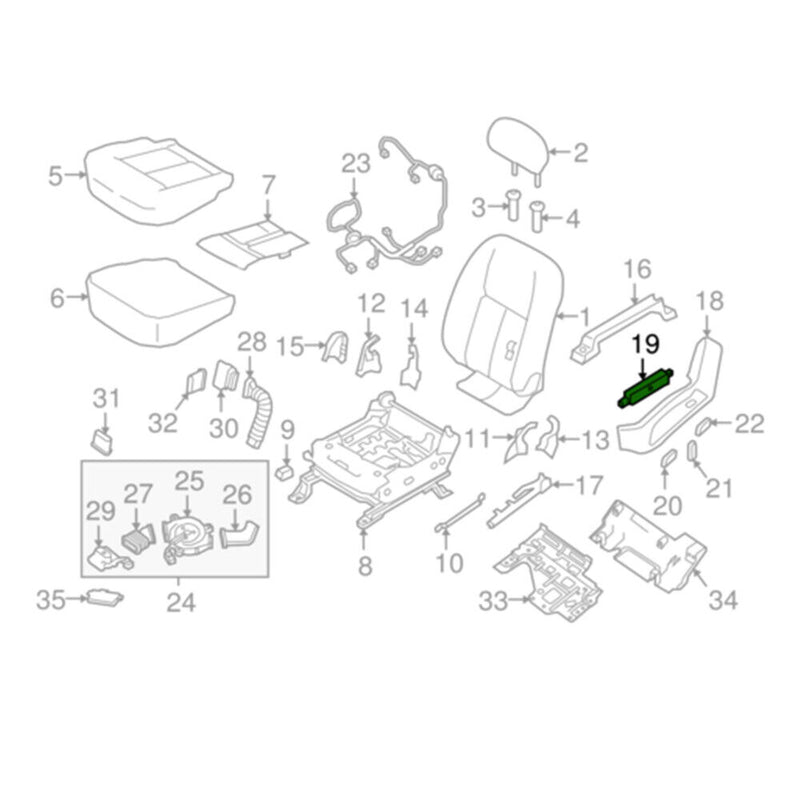 87066-1AB0A Power Seat Switch For Nissan Altima Titan Pathfinder Murano