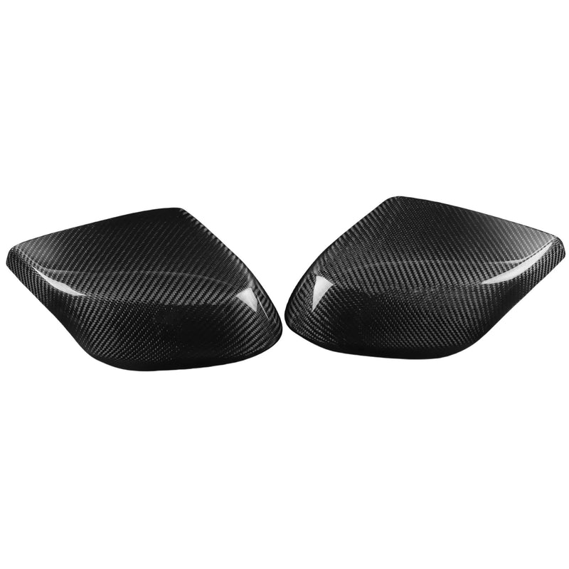 WXZOS Dry Carbon Fiber Side View Wing Mirrors Trim for Chevrolet Corvette C8 2020-2025