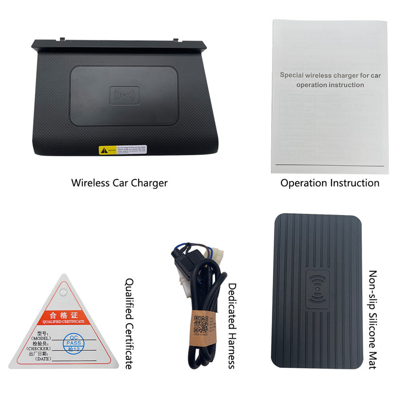 WXZOS Front Center Console Wireless Fast Charging Pad for VW Tiguan 2018-2021