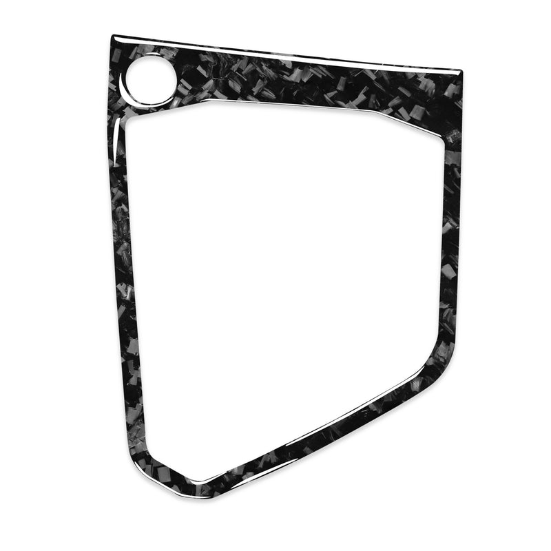 WXZOS Genuine Carbon Fiber Gear Shift Knob Lever Panel Trim for VW Tiguan 2017-2020