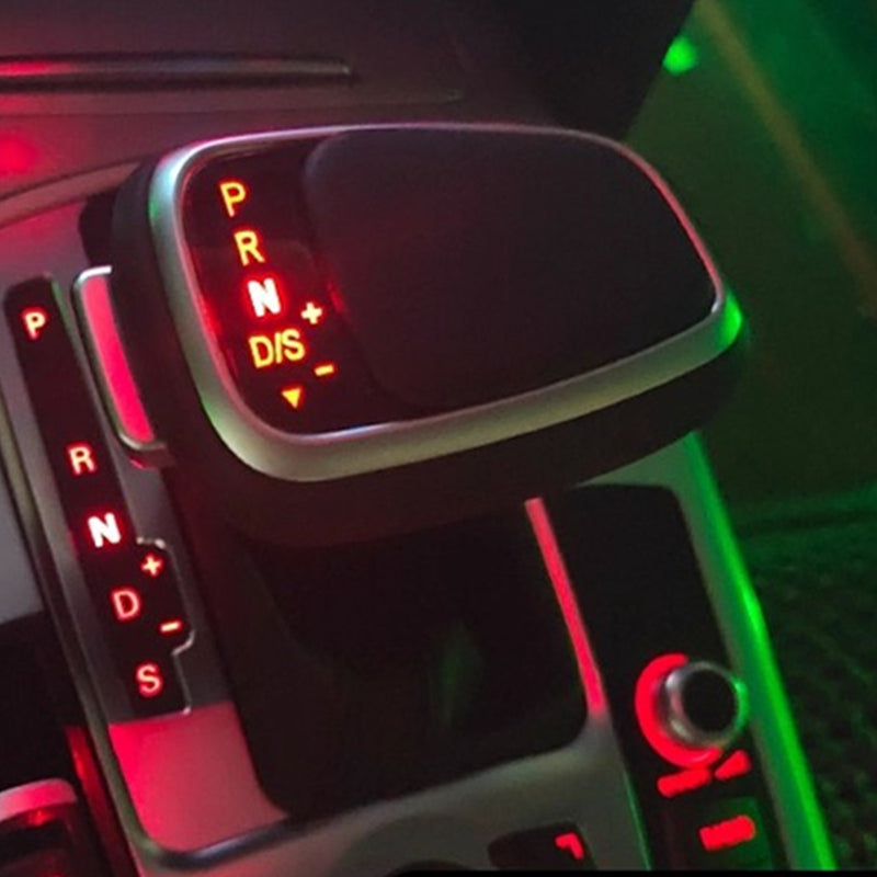 WXZOS LED Gear Shift Knob Lever w/Gaiter Boot for Audi A6 C6 S6 RS6 (AT) 2005-2011