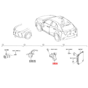 867B0-76040 Rear View Backup Camera ASSY for LEXUS UX 200 250h 2019+