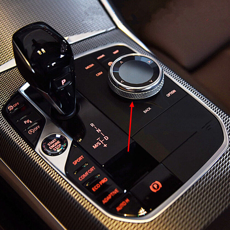 2020 ABS&Rock Crystal Multimedia Knob IDRIVE Button Cover for BMW 3' G20 G28