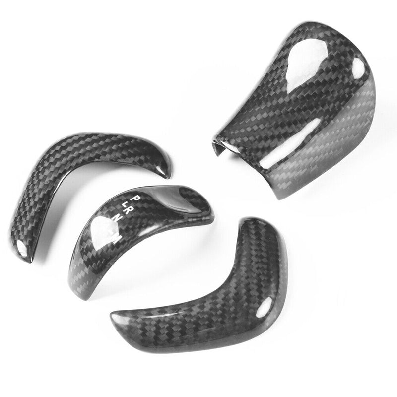 Genuine Carbon Fiber Gear Shift Knob Handle Cover Fit for Nissan GT-R 2017-2022