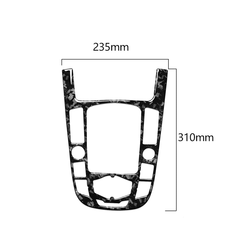 WXZOS Genuine Carbon Fiber Gear Shift Lever Panel Trim for Audi A4 B8 S4 RS4 2009-2012