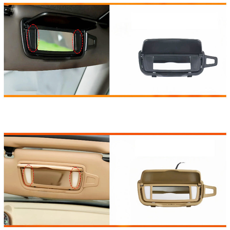 WXZOS Sun Visor Vanity Mirror for Porsche 718 Boxster 718 Cayman (982) 2017-2024