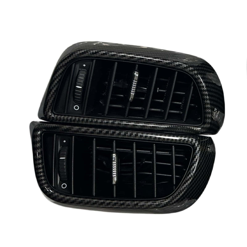 WXZOS Carbon Fiber Pattern Center Console Rear Air Vent for Porsche Cayenne 2011-2016