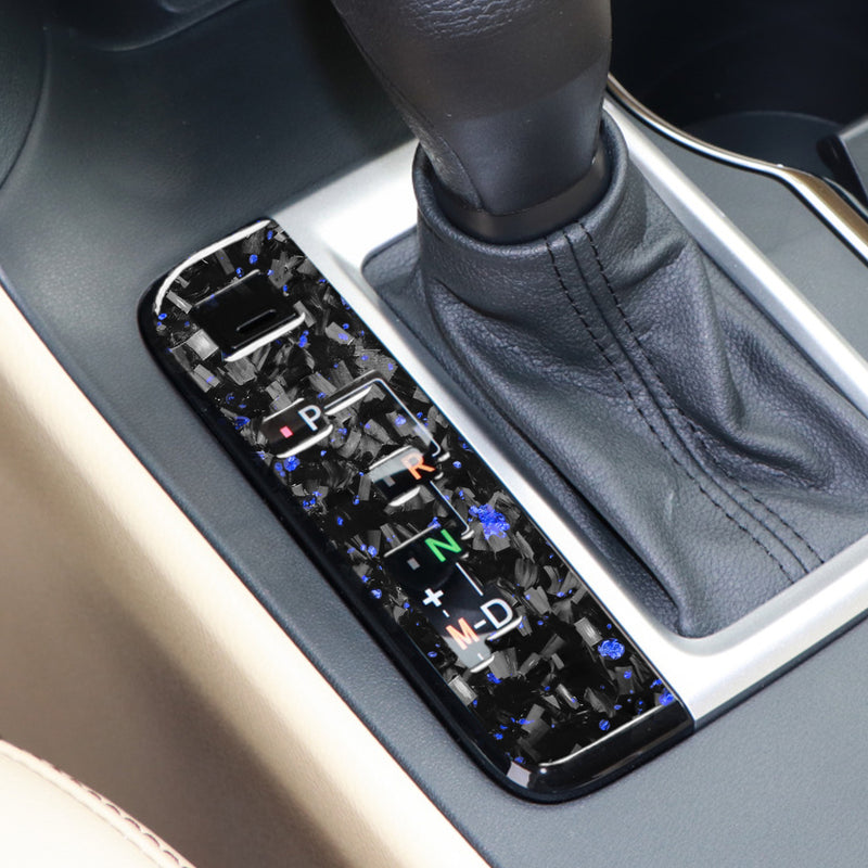 WXZOS Genuine Carbon Fiber Gear Shift Lever Panel Trim for Toyota Highlander 2014-2018