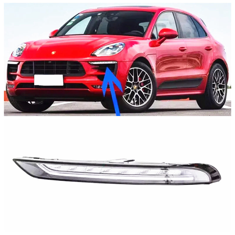 WXZOS Front Bumper Left Side LED DRL Lamp Assembly for Porsche Macan 95B 2014-2017