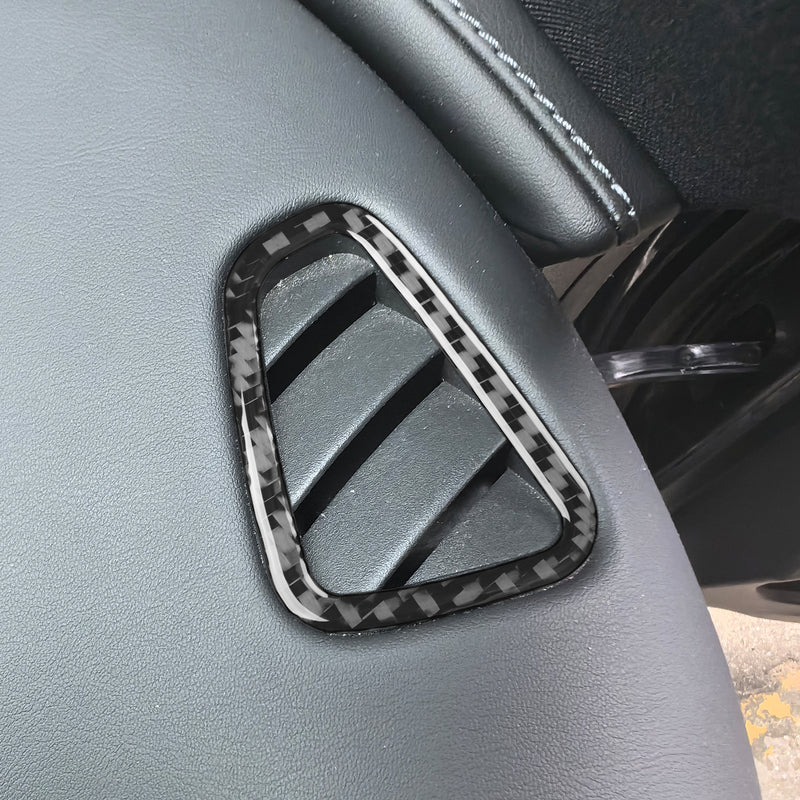 WXZOS Carbon Fiber Dashboard Air Outlet Vent Trim for Mercedes W206 C-class 2022-2024