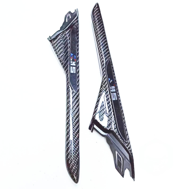 WXZOS Genuine Carbon Fiber Side Fender Emblem for BMW M5 F902018-2020