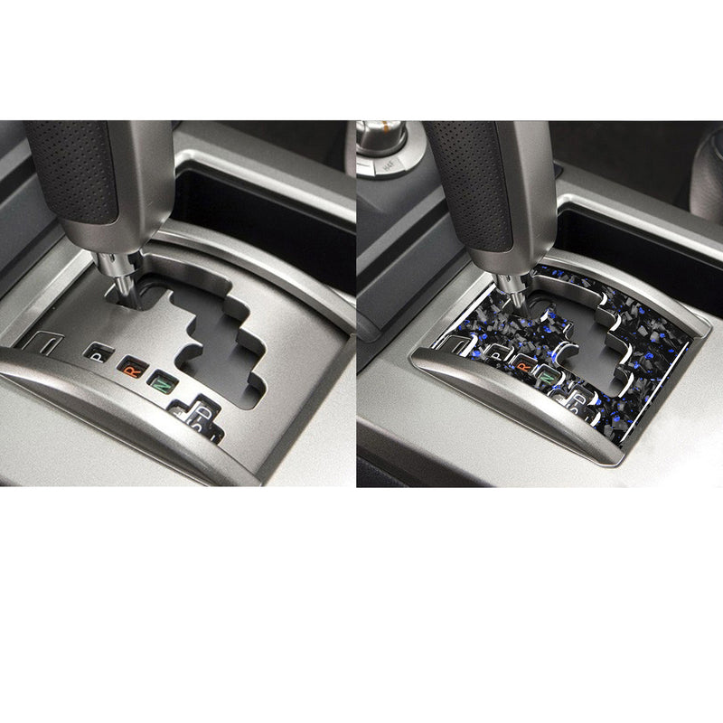 WXZOS Genuine Carbon Fiber Gear Shift Lever Panel Trim for Toyota 4Runner 2010-2020