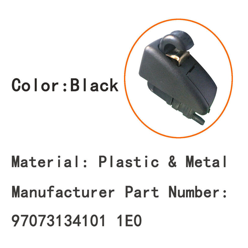 Black Sun Visor Gray Clip Hook Retainer for Porsche Panamera 2010-2016