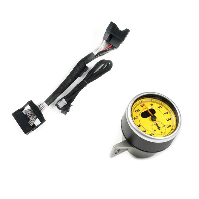 WXZOS Dashboard Sport Chrono Stopwatch Clock w/Panel for Porsche Cayman 981 2014-2016