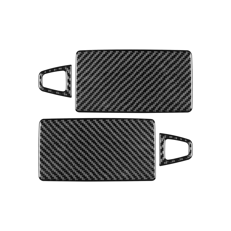 WXZOS Genuine Carbon Fiber Vanity Mirror Trim for Mercedes-Benz W206 C-class 2022-2024