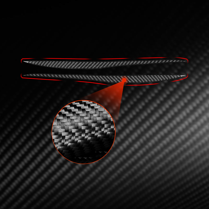 WXZOS Genuine Carbon Fiber Headlight Eyebrow Trim for Mercedes W206 C-class 2022-2024