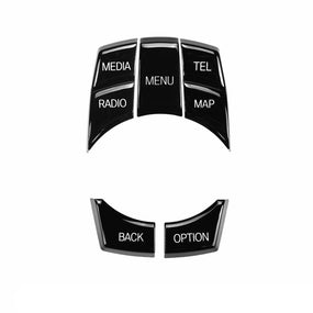 Bright Black Media IDrive Switch Button Repair Kit for BMW F32 F33 F36 2014-2016