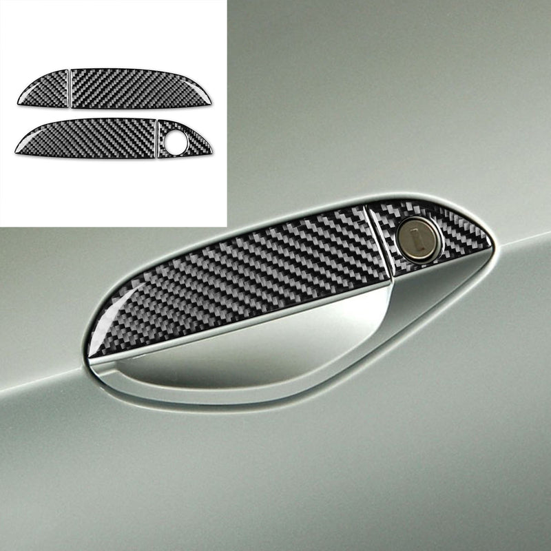 WXZOS Genuine Carbon Fiber Exterior Door Handle Trim for BMW Z4 E89 2009-2015