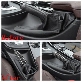 Carbon Fiber Handbrake Brake Handle Cover for BMW E46 E90 F30 F32 F80 1’ 3’ 4‘ M