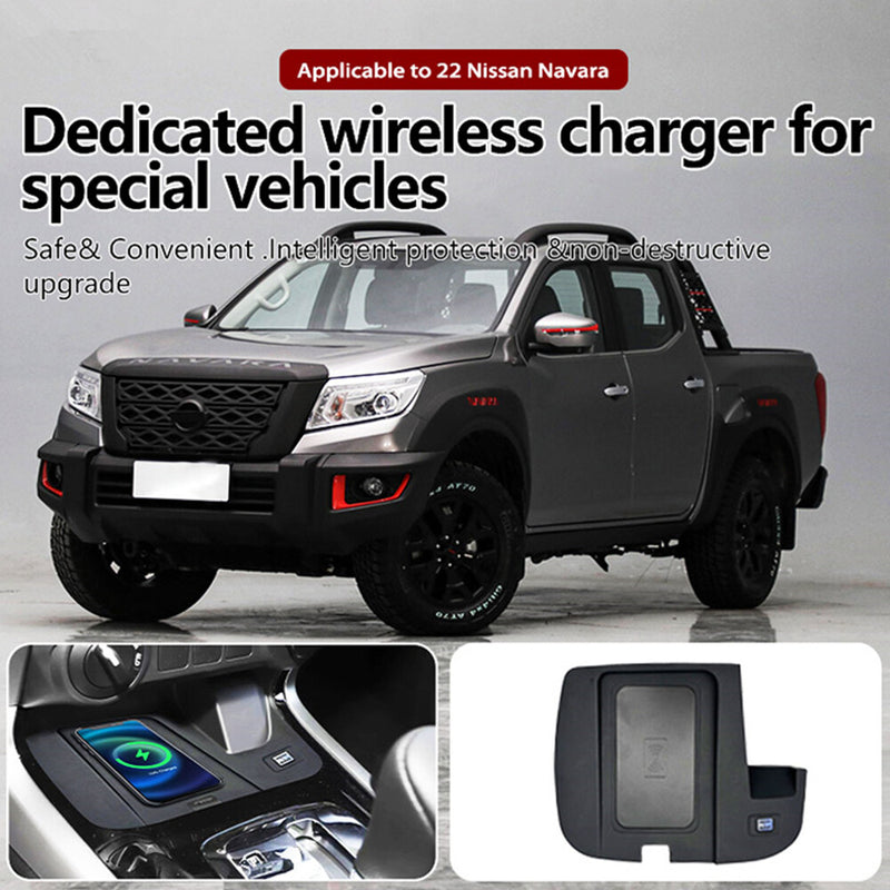 WXZOS Center Console Wireless Fast Charging Pad for Nissan Frontier 2022