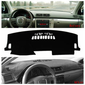 Black Inner Dash Mat Dashboard Sunshade Cover for Audi A4 B6 B7 2002-2008