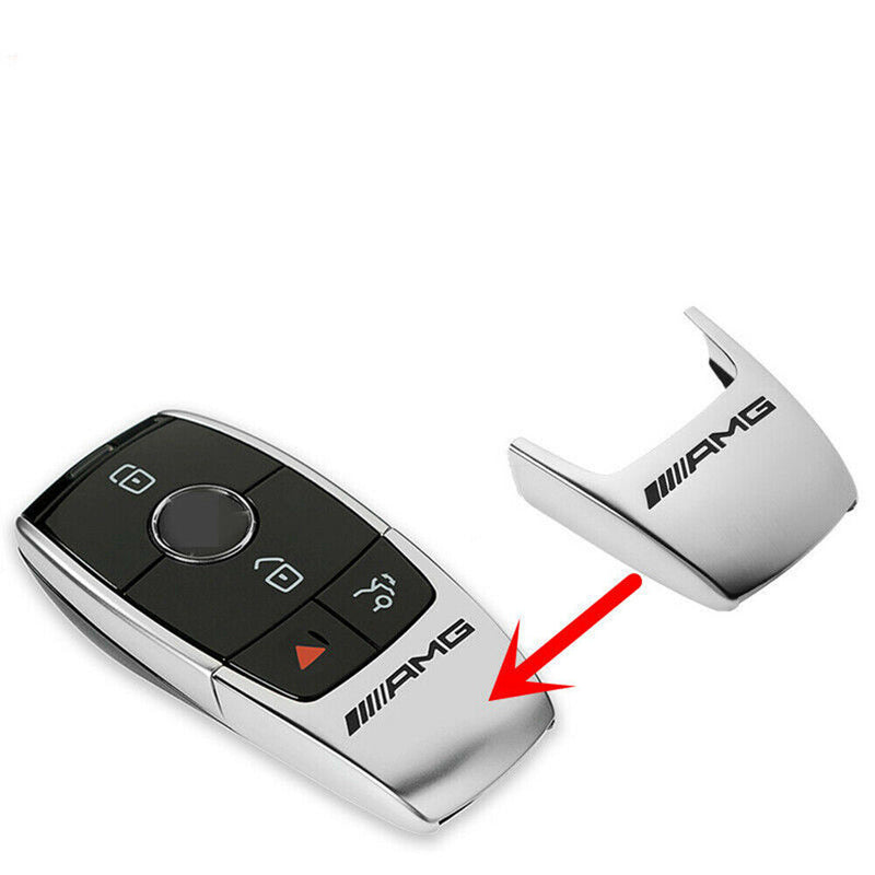 Alloy Remote Smart Key Shell Case For Benz S E Class 2016-2018 Silver