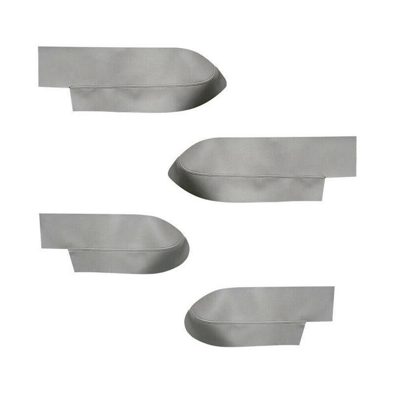 4Pcs Gray Door Armrest Panel Insert Leather Cover for Honda CR-V 2007-2011
