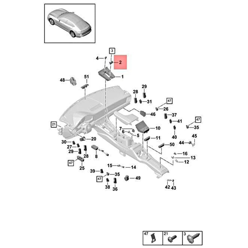 WXZOS Electronic Hand Brake Switch Release Button for Porsche Cayenne 2018-2023