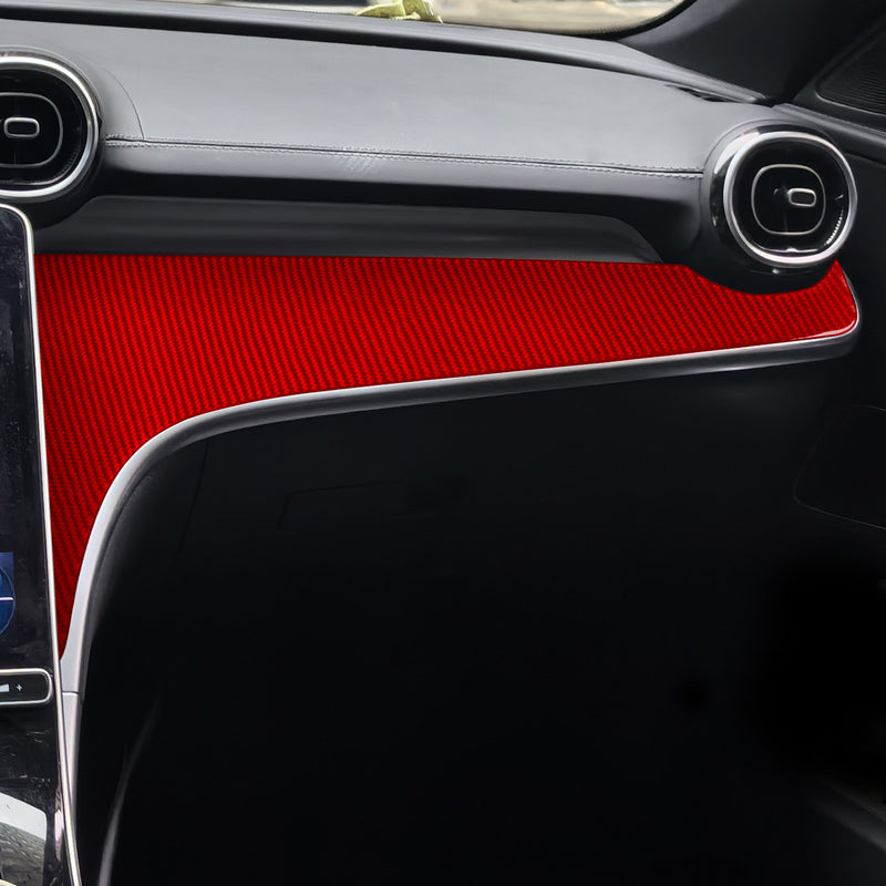 WXZOS Genuine Carbon Fiber ‌Passenger Side Dash Trim for Benz W206 C-class 2022-2024