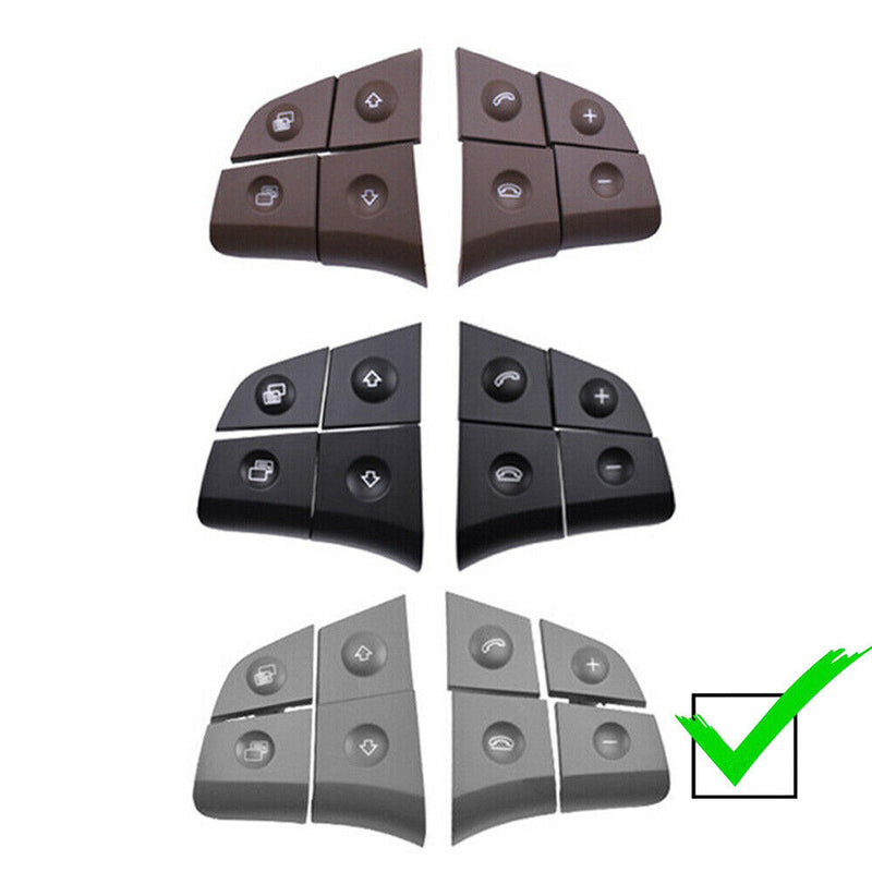 For Mercedes-Benz W164 ML GL 2006-2009 Gray R&L Steering Wheel Switch Button