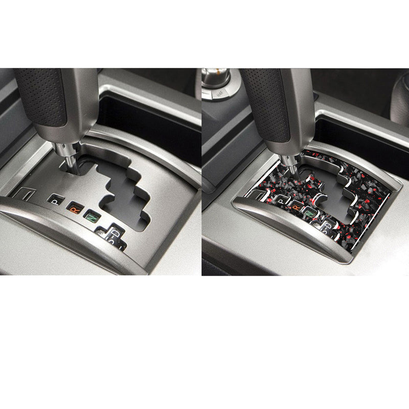 WXZOS Genuine Carbon Fiber Gear Shift Lever Panel Trim for Toyota 4Runner 2010-2020