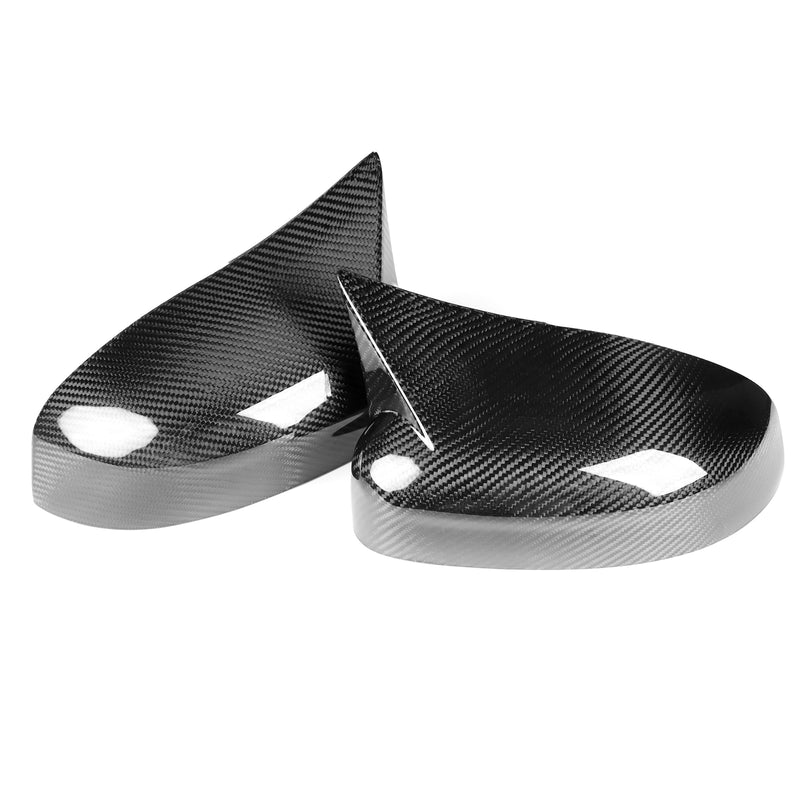 WXZOS Genuine Carbon Fiber Wing Mirror Trim for Ford Focus STRS MK3 2012-2018