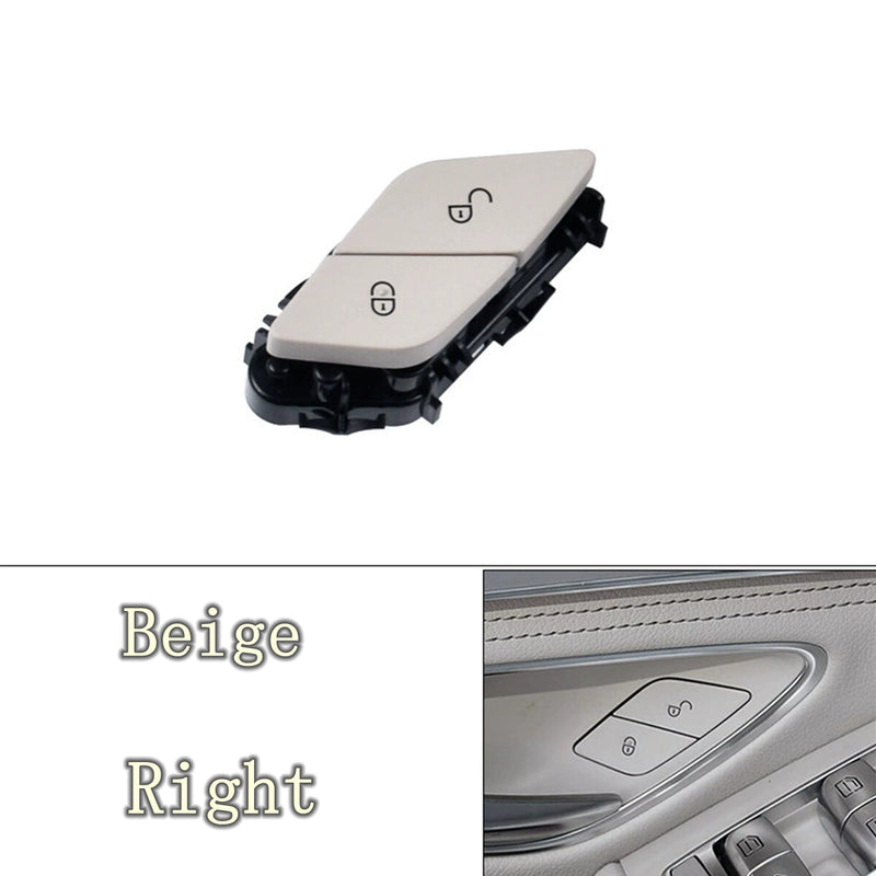 WXZOS Beige Front Right Door Lock Switch for Mercedes-Benz W290 AMG GT 2020-2024