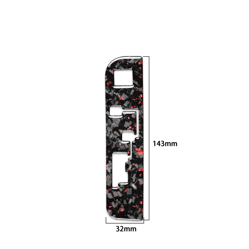WXZOS Genuine Carbon Fiber Gear Shift Lever Panel Trim for Toyota Highlander 2014-2018