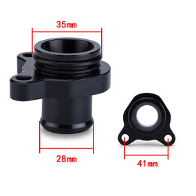Black Aluminum Alloy Water Hose Fitting Head 11537541992 For BMW 1' 3' 335i Z4