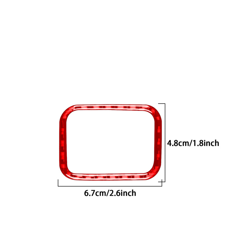 WXZOS Carbon Fiber Electronic Parking Brake Switch Trim for Benz W206 C-clas 2022-2024