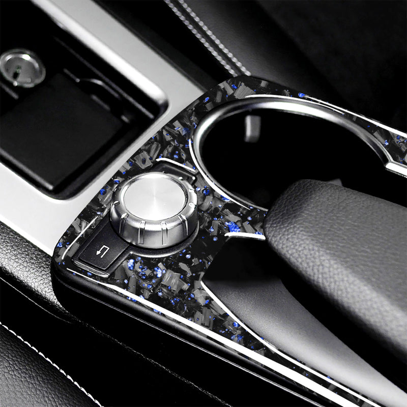 WXZOS Genuine Carbon Fiber Gear Shift Lever Trim for Benz X204 GLK-Class 2008-2015